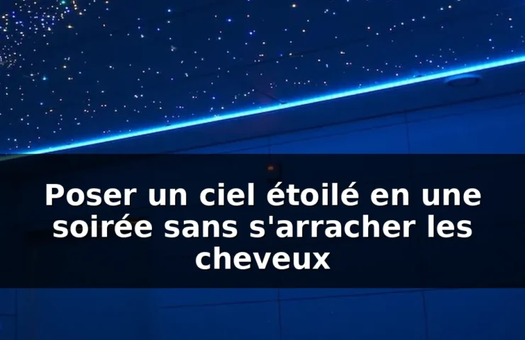 Installer un plafond étoilé soi-même — illustration