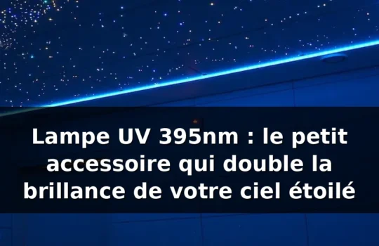 Lampe UV 395nm pour étoiles phosphorescentes — illustration