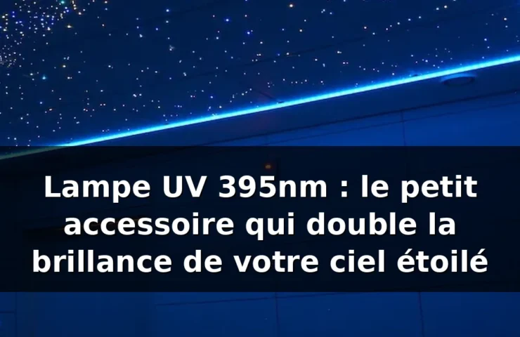 Lampe UV 395nm pour étoiles phosphorescentes — illustration