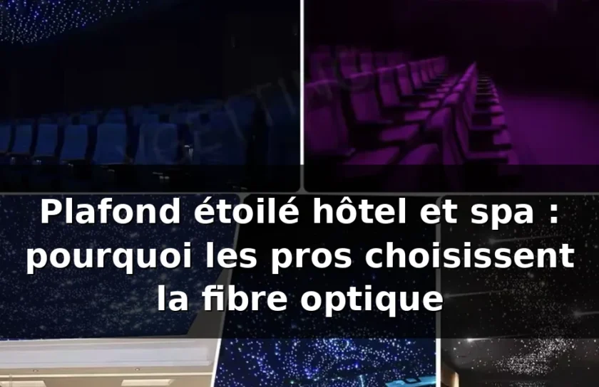 Plafond ciel étoilé 16 Plafond étoilé hôtel et spa : guide pro fibre optique 2026 — illustration